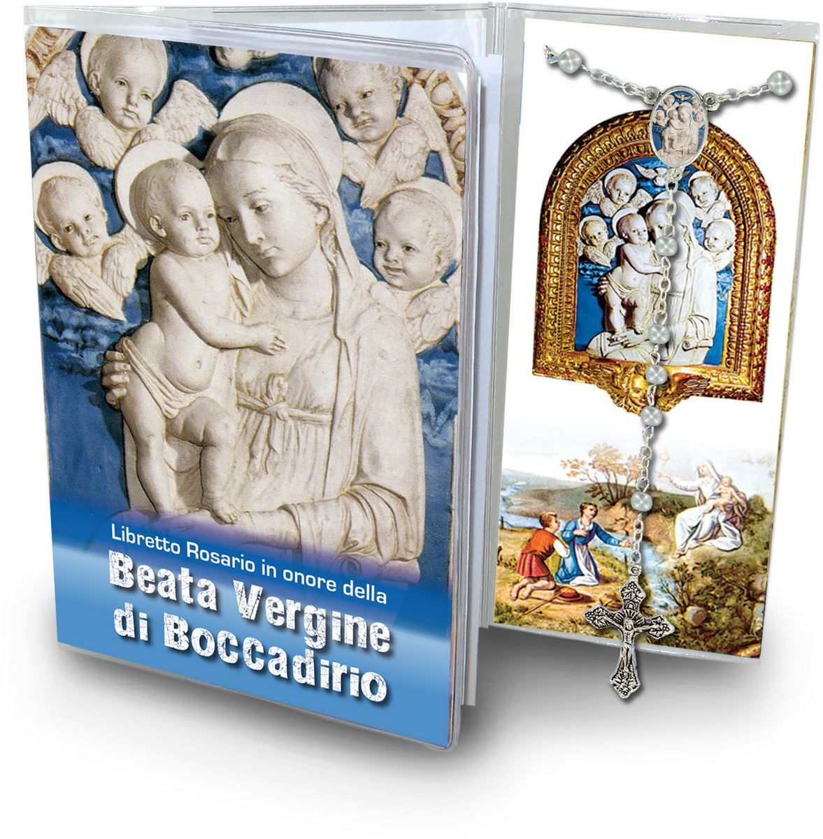 libretto con rosario santuario di boccadirio - italiano