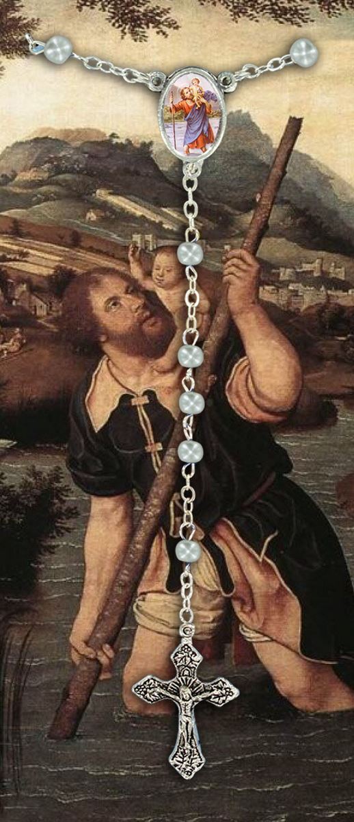 libretto con rosario san cristoforo - inglese