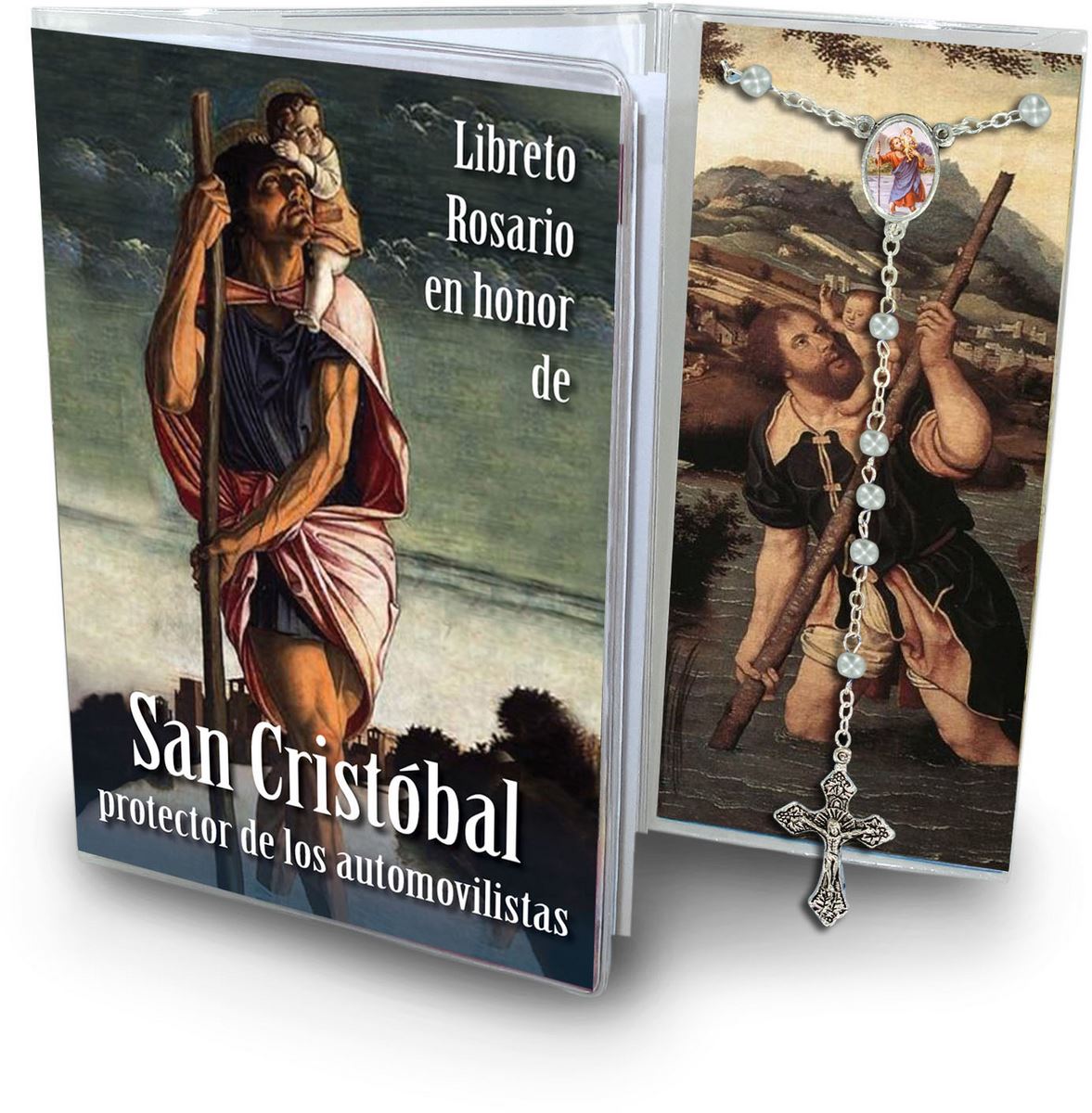 libretto con rosario san cristoforo - spagnolo