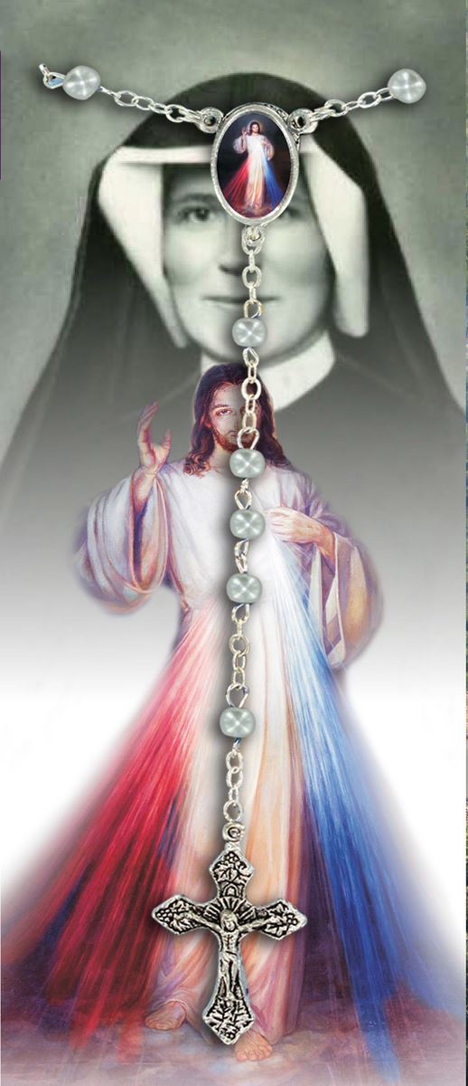 libretto con rosario del santuario della divina misericordia (kowalska) - inglese