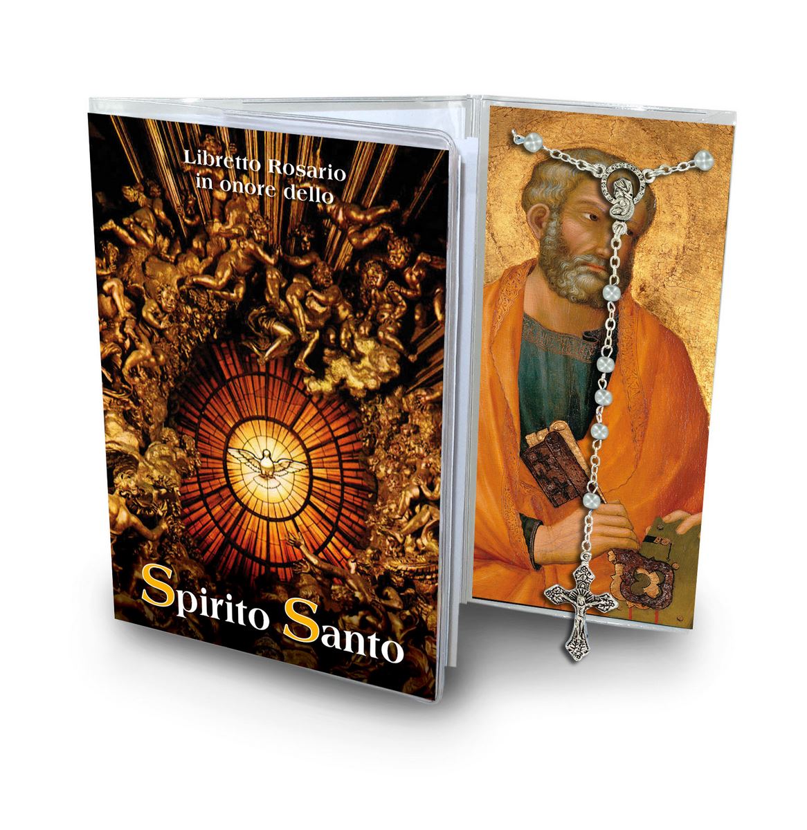 libretto con rosario spirito santo  - italiano