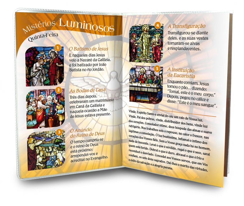 libretto con rosario spirito santo - portoghese