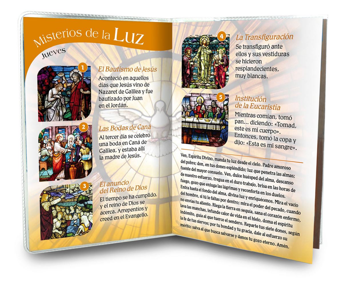 libretto con rosario spirito santo - spagnolo