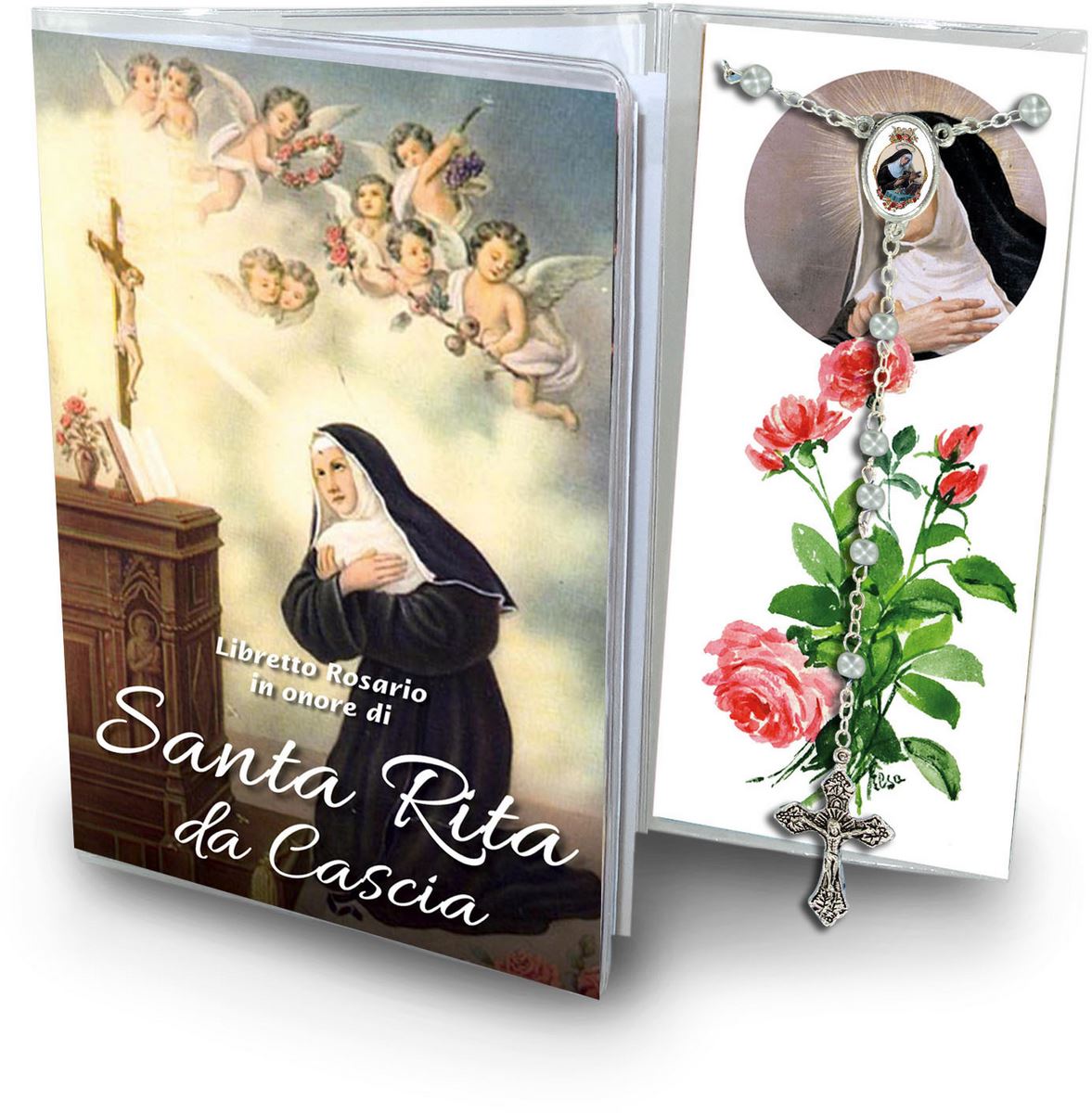 libretto con rosario santa rita da cascia - italiano