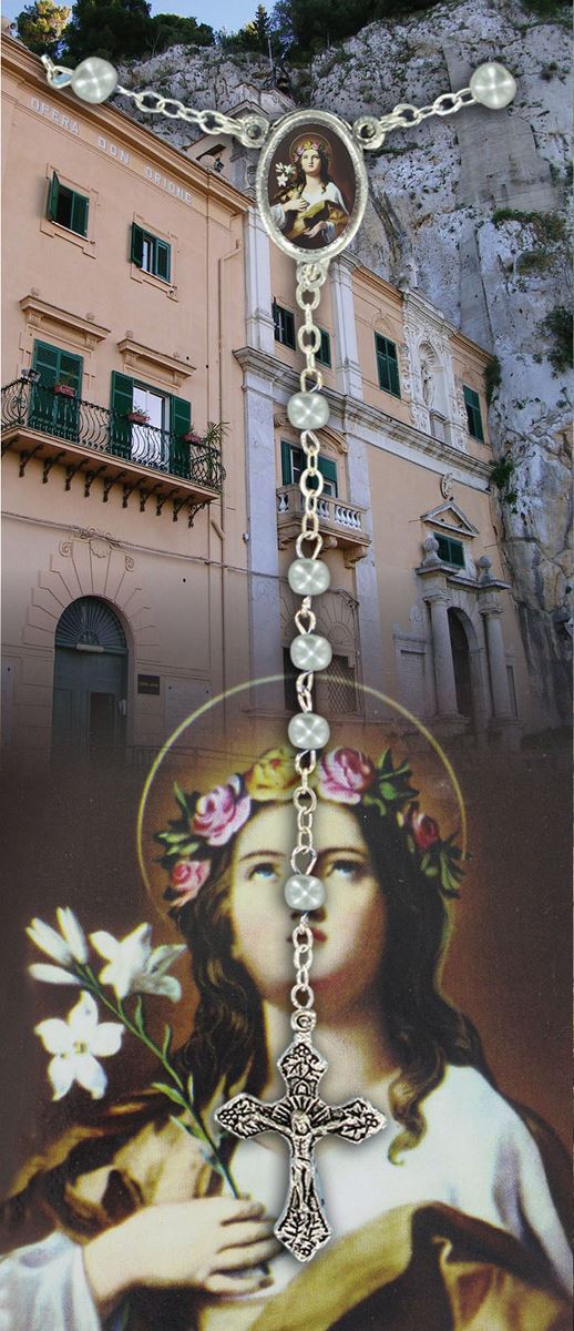 libretto con rosario santa rosalia (palermo) - italiano