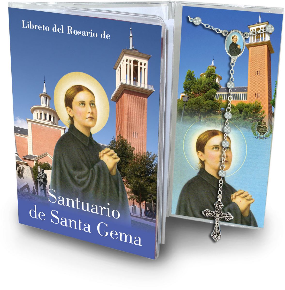 libretto con rosario santuario di santa gema - spagnolo