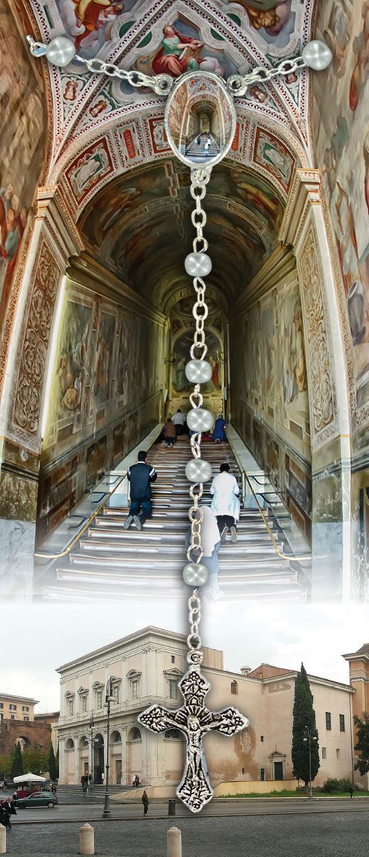 libretto con rosario scala santa - italiano