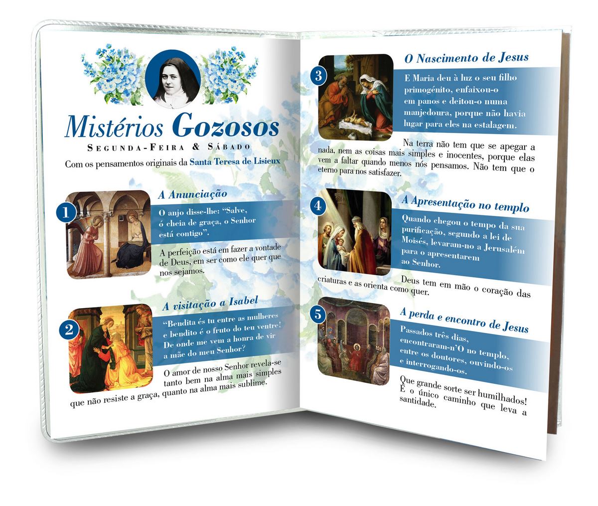 libretto con rosario santa teresa di lisieux - portoghese