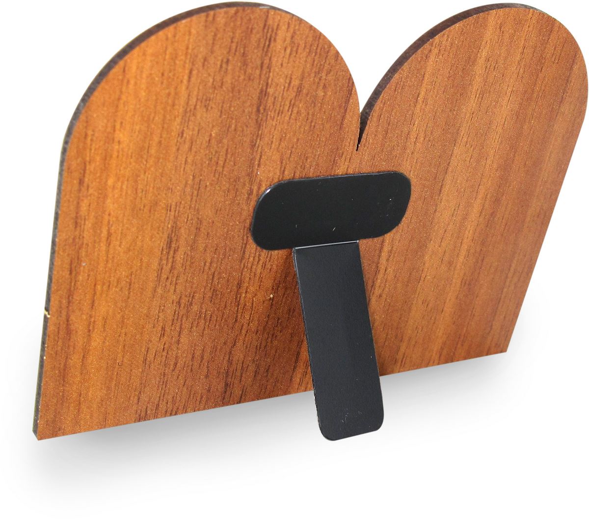 quadretto in legno doppia cupola cm 8,9 x 11,5 con supporto - papa francesco
