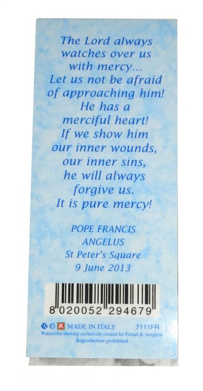 segnalibro calamitato papa francesco (inglese) - 4 x 9,7 cm