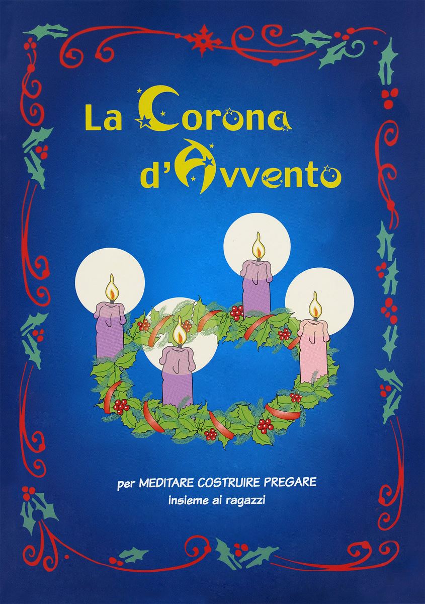 stock:coroncina avvento in cartoncino da costruire