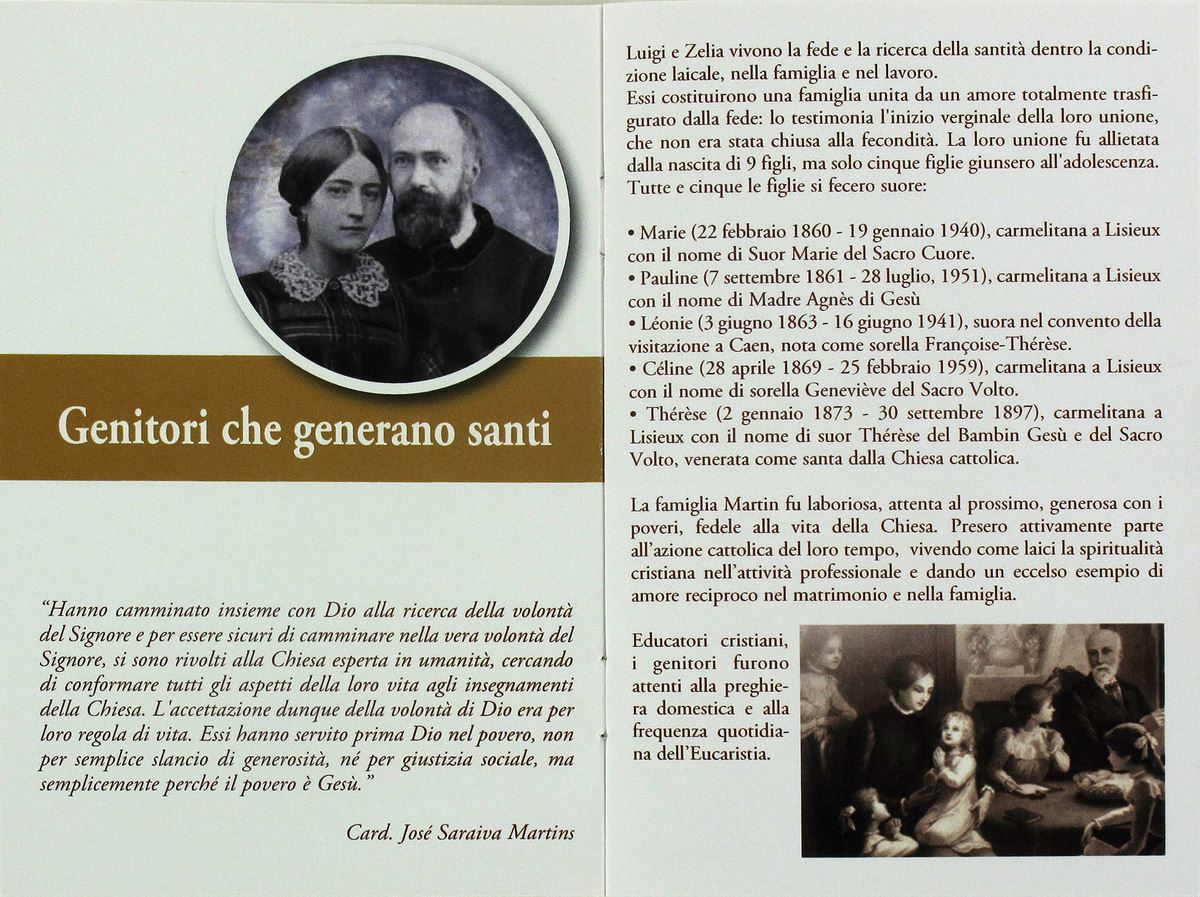 libretto storia dei coniugi martin e rosario - italiano
