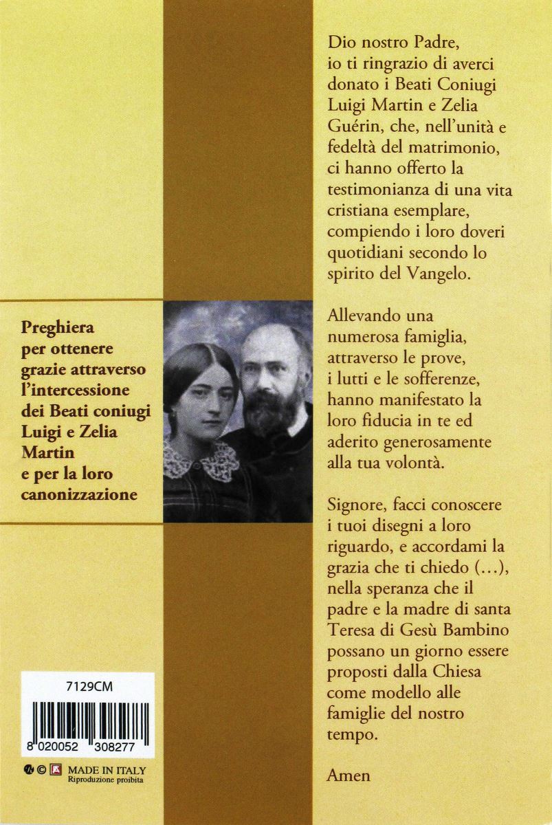 libretto storia dei coniugi martin e rosario - italiano