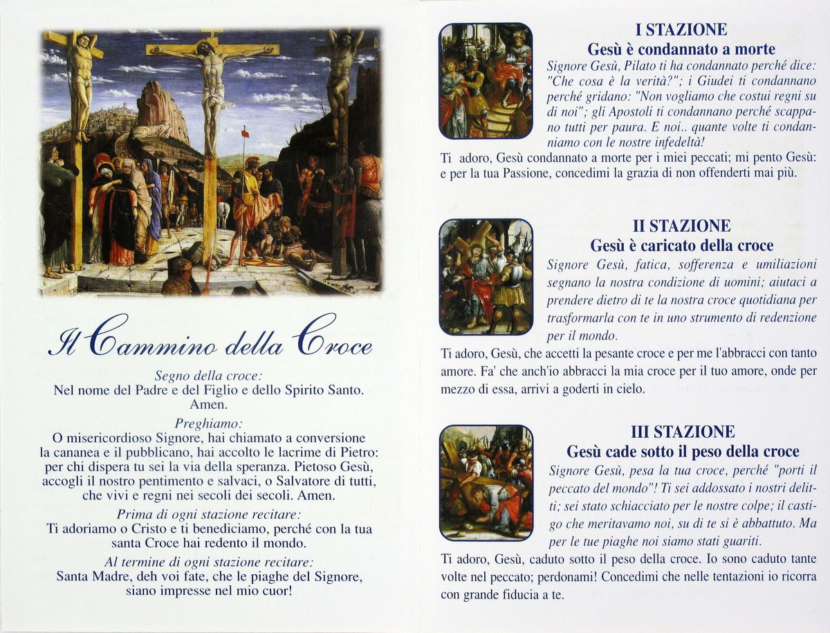 libretto via crucis - italiano