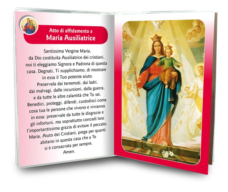 libretto preghiere alla madonna ausiliatrice  e rosario - italiano 