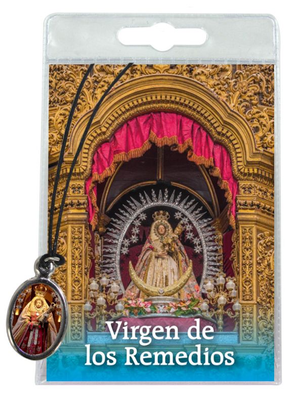 medaglia catedral de laguna con laccio e preghiera in spagnolo