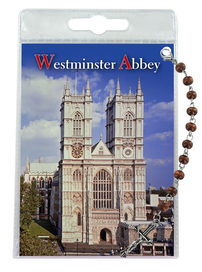 decina dell abbazia di westminster con blister trasparente e preghiera in inglese