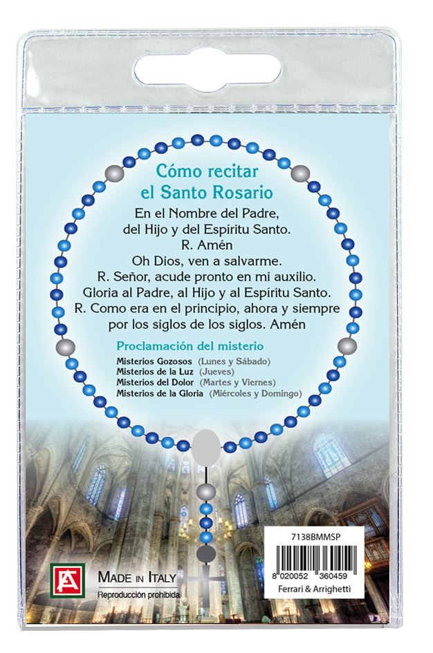decina basilica di santa maria del mar con preghiera in spagnolo