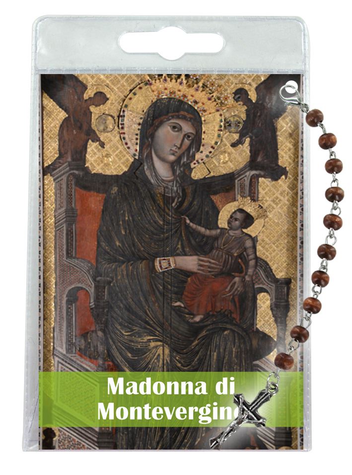 decina della madonna di montevergine con blister trasparente e preghiera