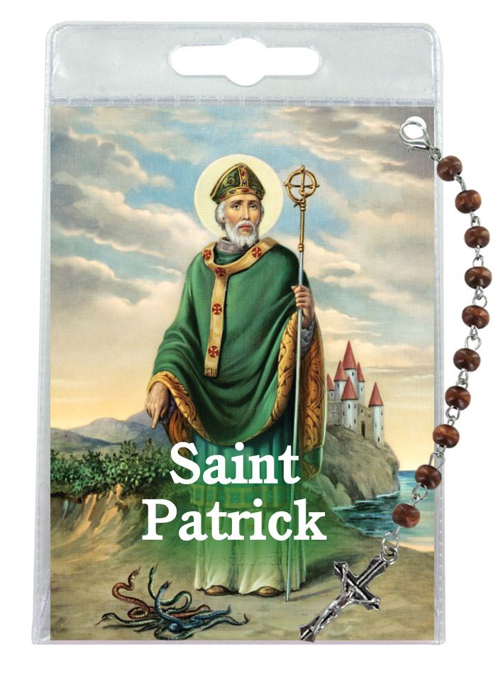 decina di saint patrick con blister trasparente e preghiera - inglese