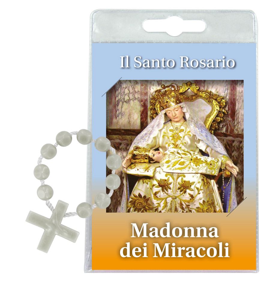 decina con pieghevole della madonna dei miracoli in italiano 