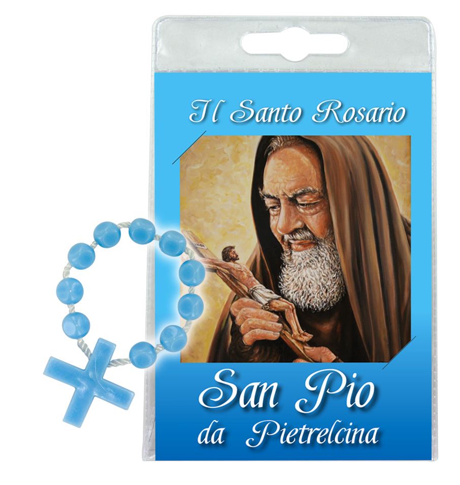 decina con pieghevole san pio da pietrelcina in italiano 