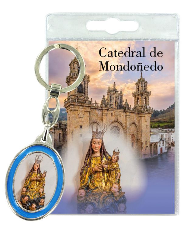 portachiavi catedral de mondonedo con preghiera in spagnolo