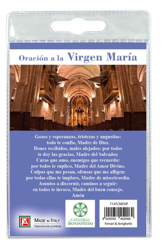 portachiavi catedral de mondonedo con preghiera in spagnolo