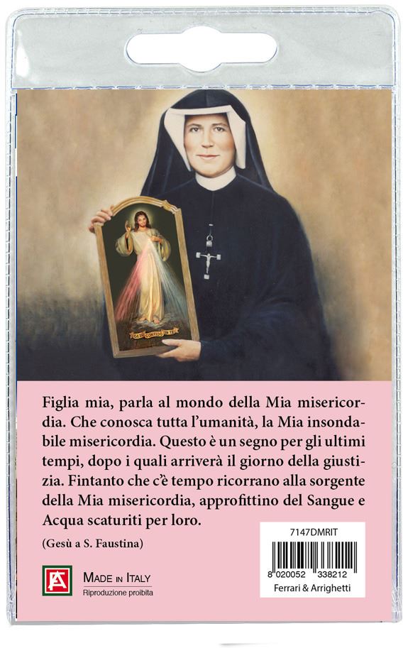 portachiavi divina misericordia (roma) con preghiera in italiano