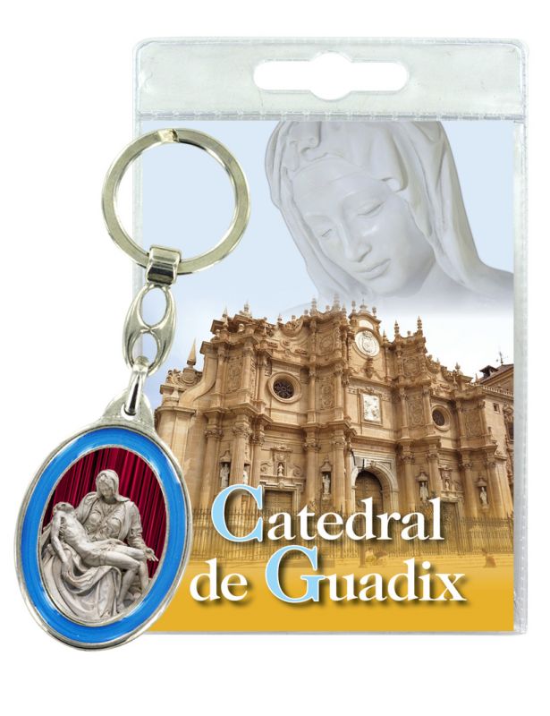 portachiavi catedral de guadix con preghiera in spagnolo