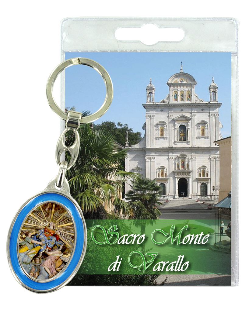 portachiavi sacro monte di varallo con preghiera in italiano