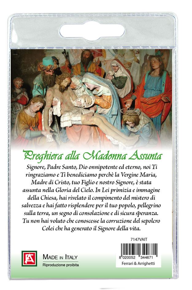 portachiavi sacro monte di varallo con preghiera in italiano