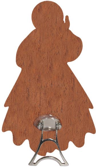 immagine di gesù misericordioso sagomata su legno mdf con appoggio - 5,2 x 8,7 cm