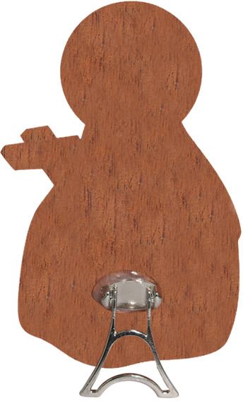 immagine di santa teresa sagomata su legno mdf con appoggio - 6,2 x 8,6 cm 