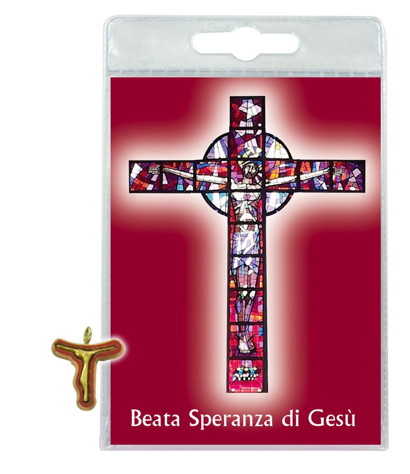 blister (c) beata speranza di gesù con croce in ulivo - italiano