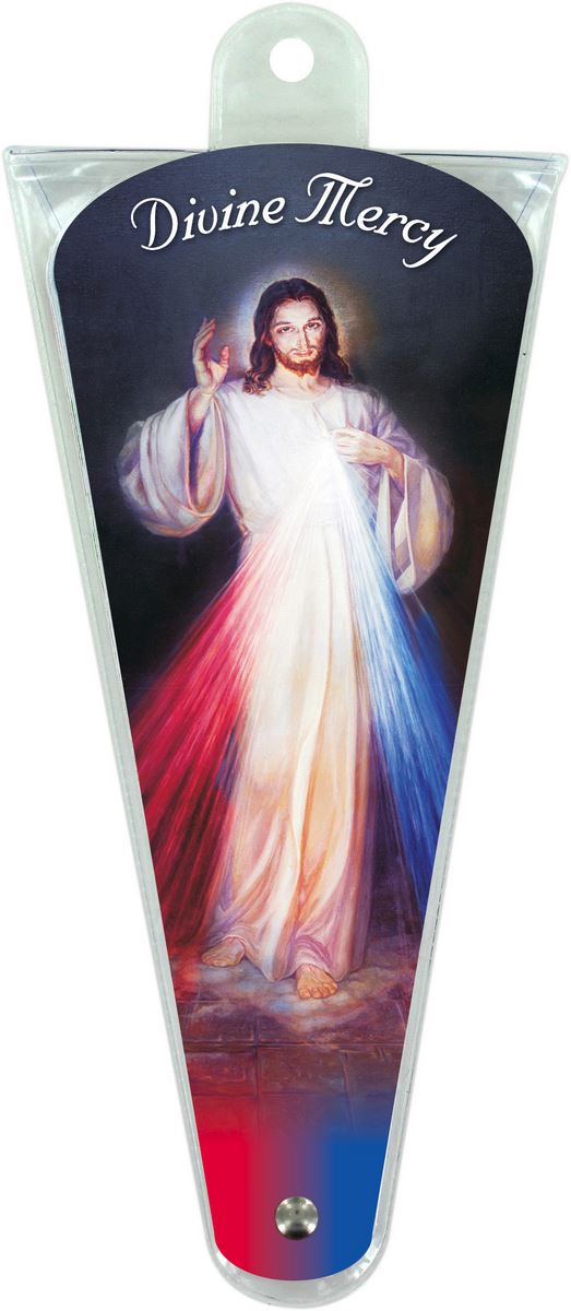 ventaglio preghiere a divina misericordia in inglese - atezza di 17,5 cm