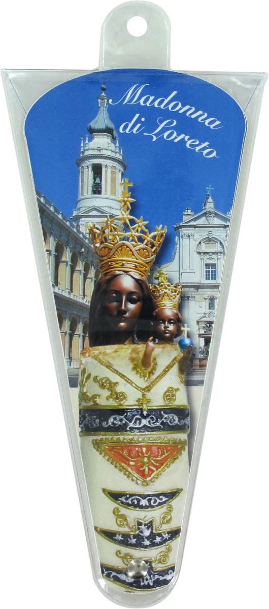 ventaglio preghiere alla madonna di loreto - altezza di 17,5 cm