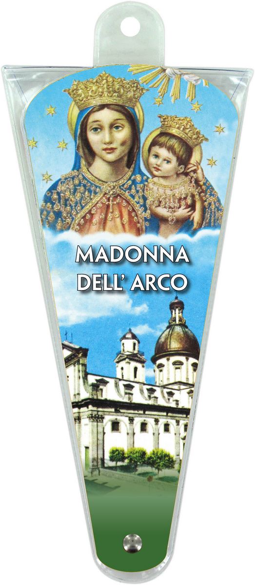 ventaglio preghiere alla madonna dell arco - altezza di 17,5 cm