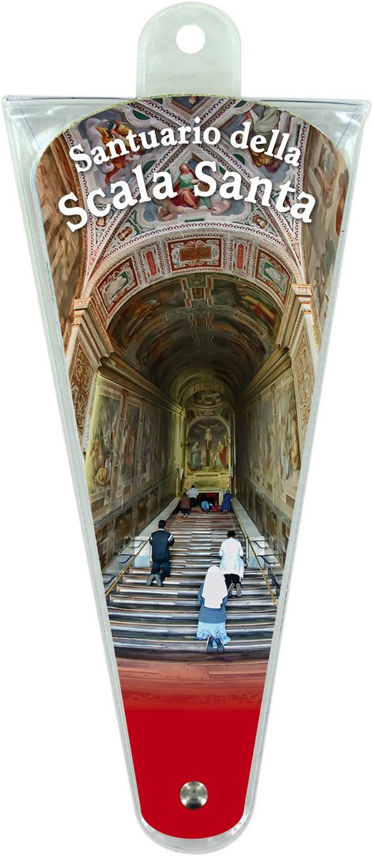ventaglio del santuario della scala santa - altezza di 17,5 cm