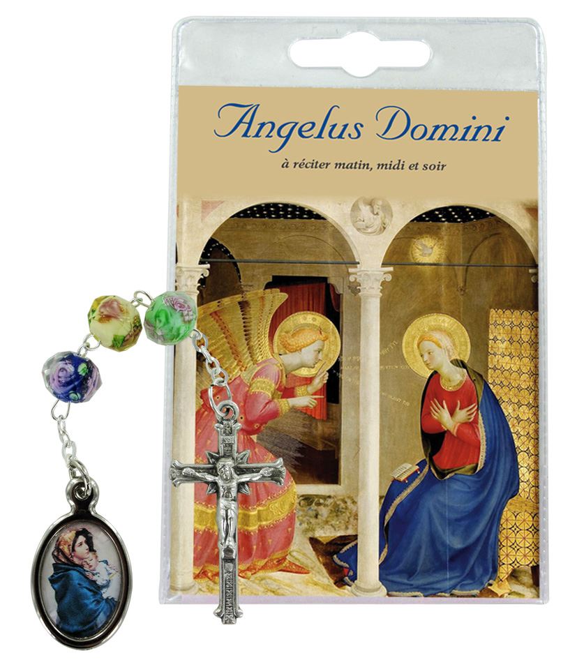 blister angelus domini con rosario in francese
