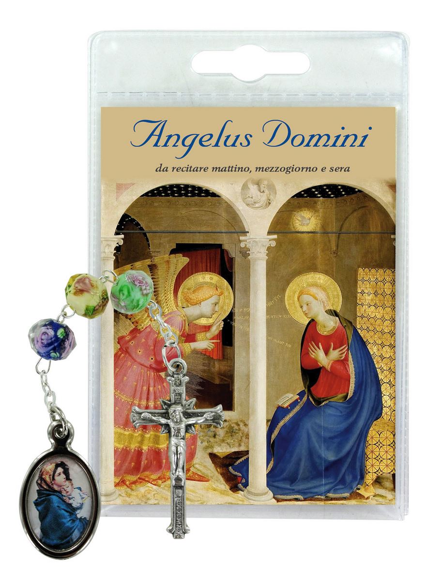 blister angelus domini con rosario in italiano