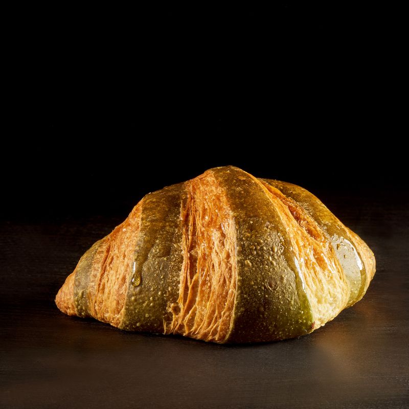 croissant bicolore verde(da riempire con crema pistacchio)