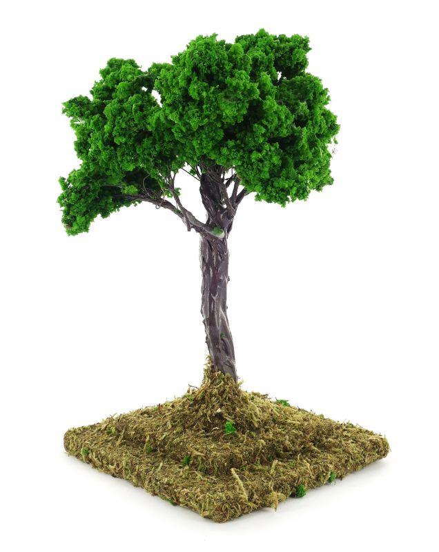 albero per presepe, quercia per presepe, accessori presepi bertoni, plastica, altezza 17 cm