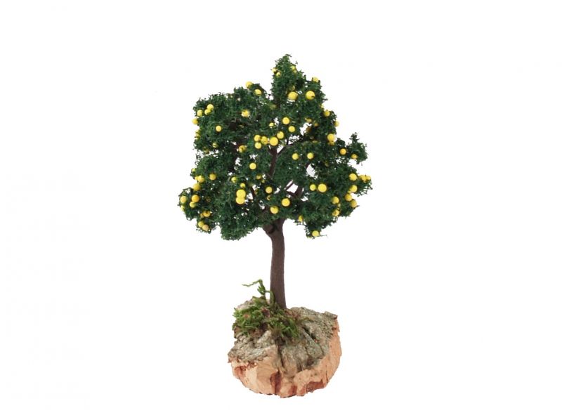 albero di limoni per presepe, verde,  4 x 4 x 13 centimetri