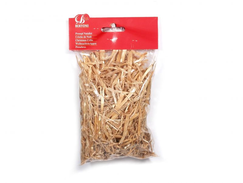 paglia naturale per prepese, bertoni presepe linea natale, 30 grammi