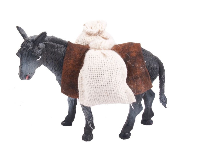 asino con sacchi farina cm 10 – bertoni presepe linea natale