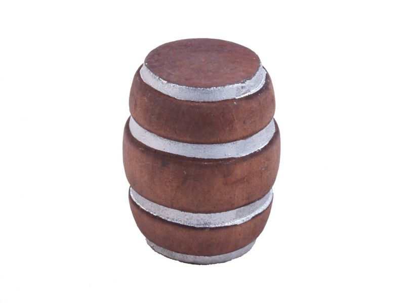 accessori per presepe: botte in legno colorata da cm 4 – bertoni presepe linea natale