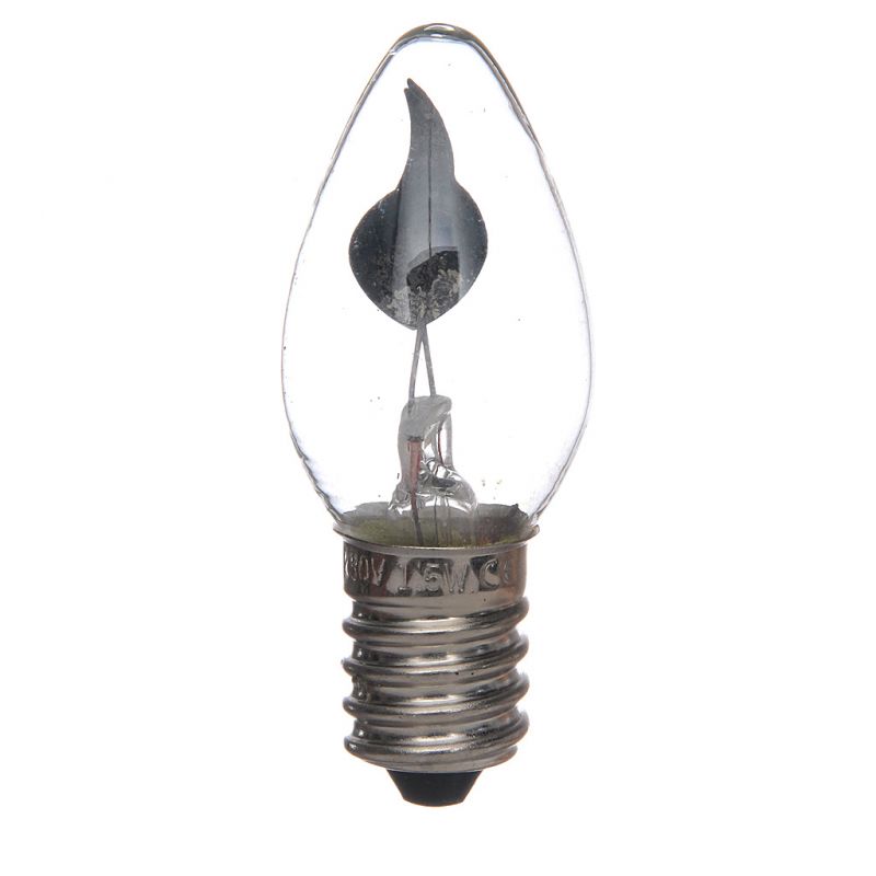 lampadina effetto fuoco per presepe, 220v / 1.5w - 2,2 x 5,6 x 2,2 centimetri