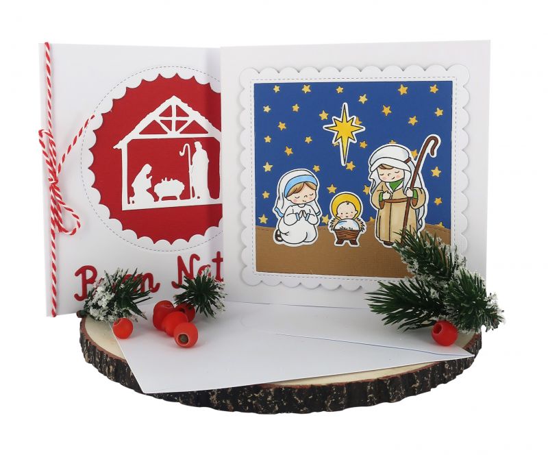 Biglietti Di Auguri Per Natale Fatti A Mano In Cartoncino Con Busta Confezione 2 Biglietti Libri La Liturgia