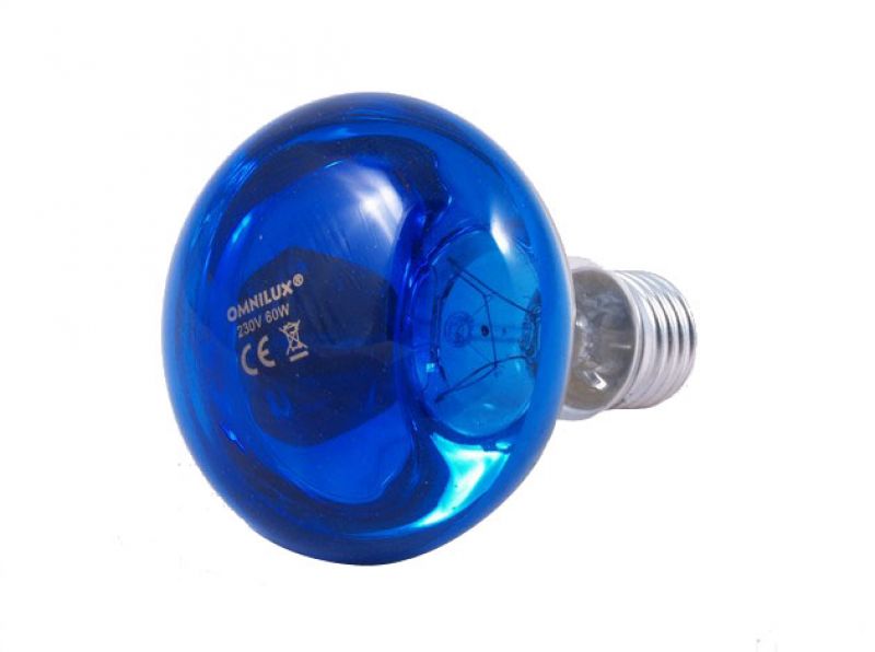 lampadina spot 60 watt - e27 - blu – bertoni presepe linea natale